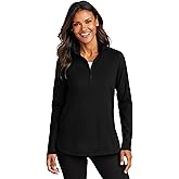 Port Authority Women's Carbon-Free Double-Knit Quarter-Zip Pullover