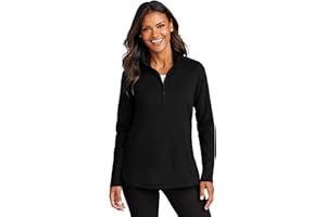 Port Authority Women's Carbon-Free Double-Knit Quarter-Zip Pullover