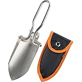 AceCamp Lightweight Small Folding Shovel Foldable Garden Handy Camping Trowel for Backpack Gardening and Potting Multi-Tool w