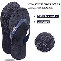 ONCAI Flip Flops For Women Yoga Mat Non-Slip Womens