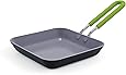 GreenPan Mini Ceramic Non-Stick Square Egg Pan, Grey -