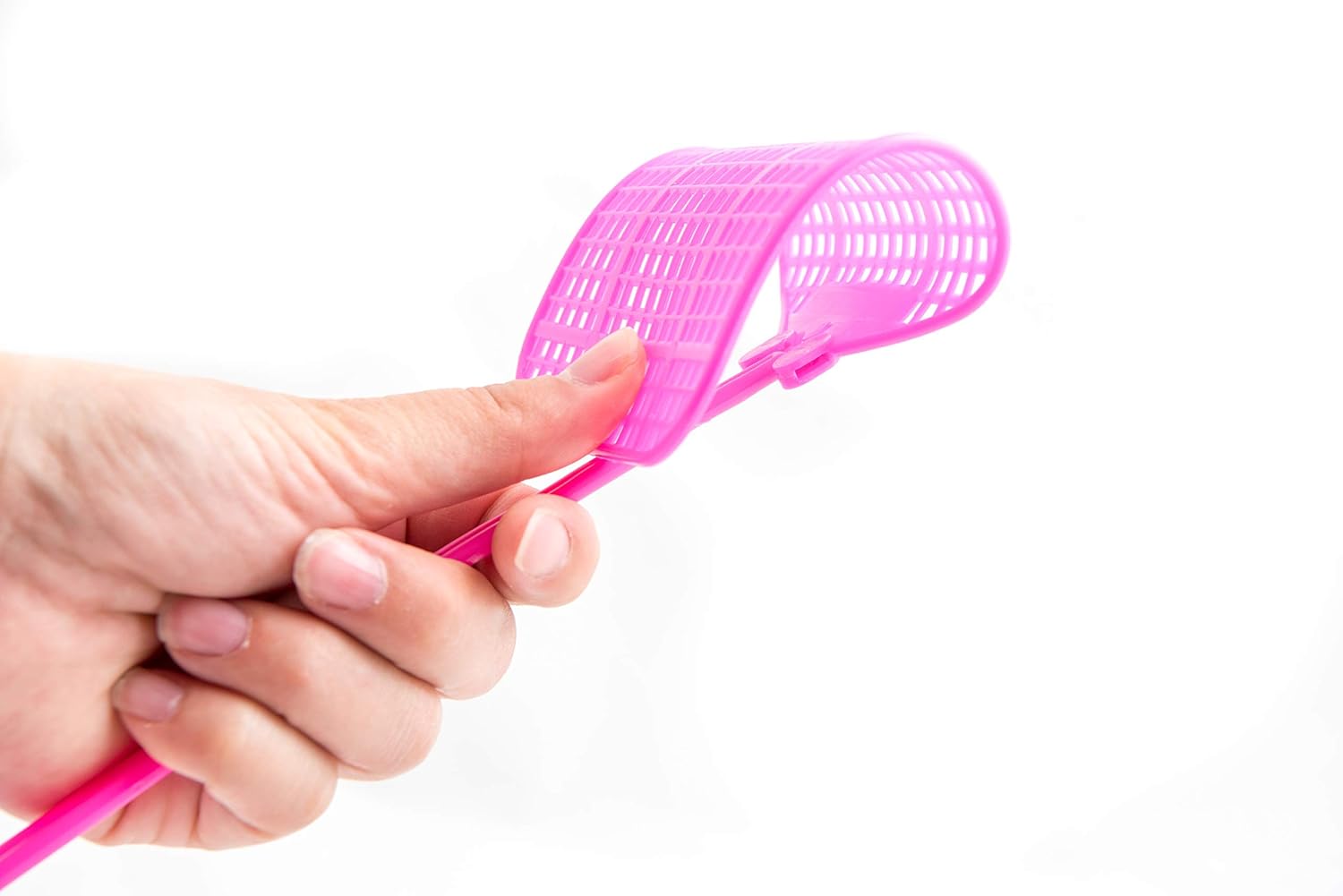 PATLEYN Fly SWATTER 2 Pack Flexible Strong Manual SWAT Set with Long Handle Assorted 3 Summer Colors Multi Pack: Garden & Outdoor