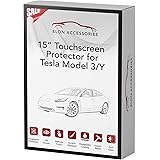 2021 Tesla Model Y Screen Protector and Tesla Model 3 Screen Protector: Matte Tempered Glass, Easy & Bubble-Free Installation