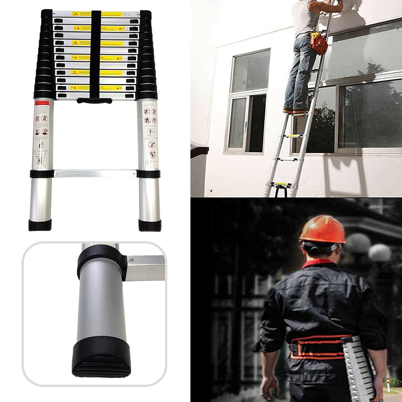 Mua Aluminum Telescoping Ladder, 16 FT Extension Ladder for Home, Loft ...