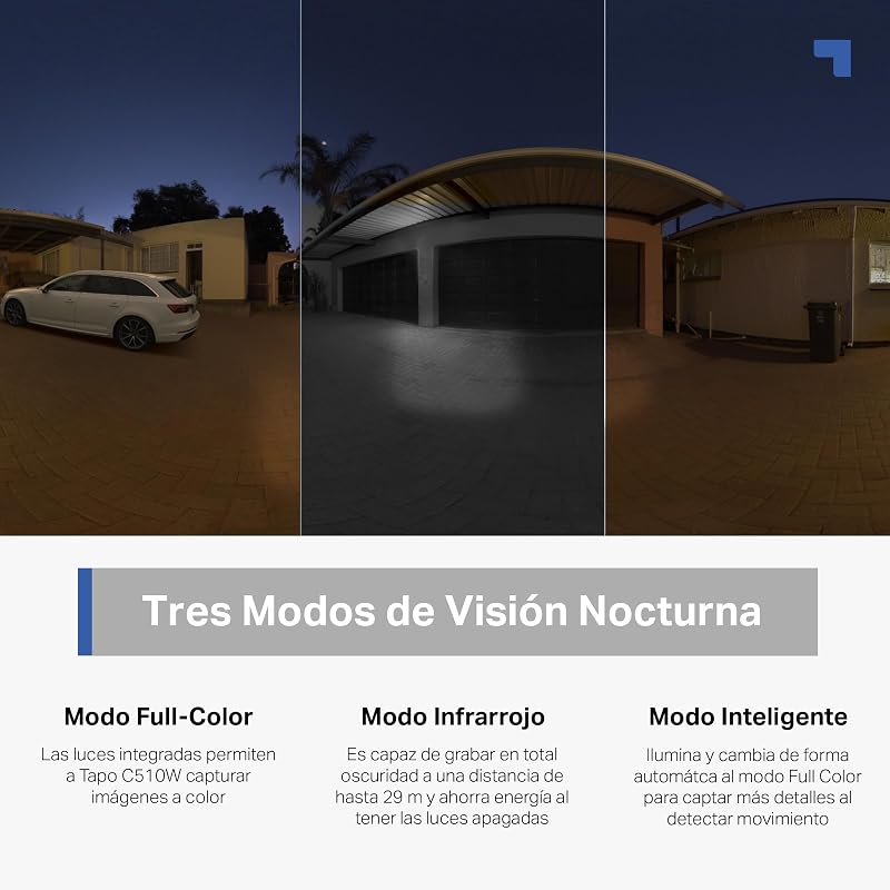 C510W - Cámara de Vigilancia WiFi Exterior 360º, 2K 3MP, Detección IA