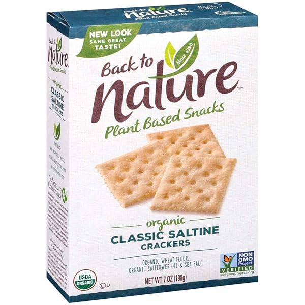 BACK TO NATURE CRACKERS, CLASSIC ORGANIC SALTINES, 7...