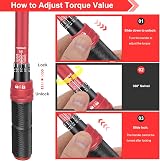 ATsafepro Torque Wrench 3/8 In Drive 5-60 Nm Dual Direction Click Wrench view 4