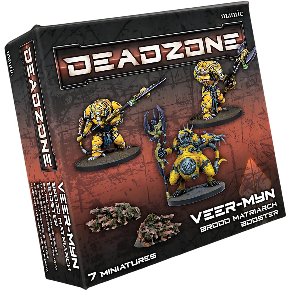 Mantic Games Deadzone Veer-Myn Brood Matriarch Booster, Unpainted, MGDZV106