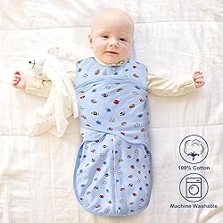 Bubble bear 100% Cotton Sleepsack Swaddle, 3-Way