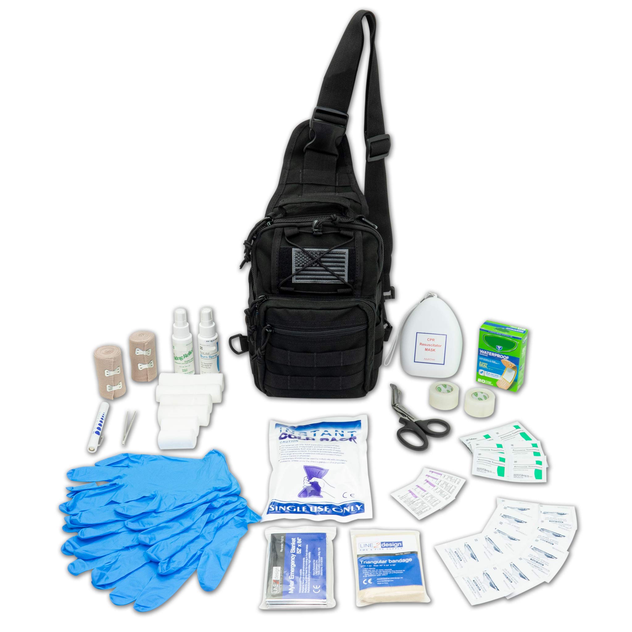 Buy LINE2design Complete Sling Backpack Kit EMS EMT Trauma First Aid Emergency Response Fully