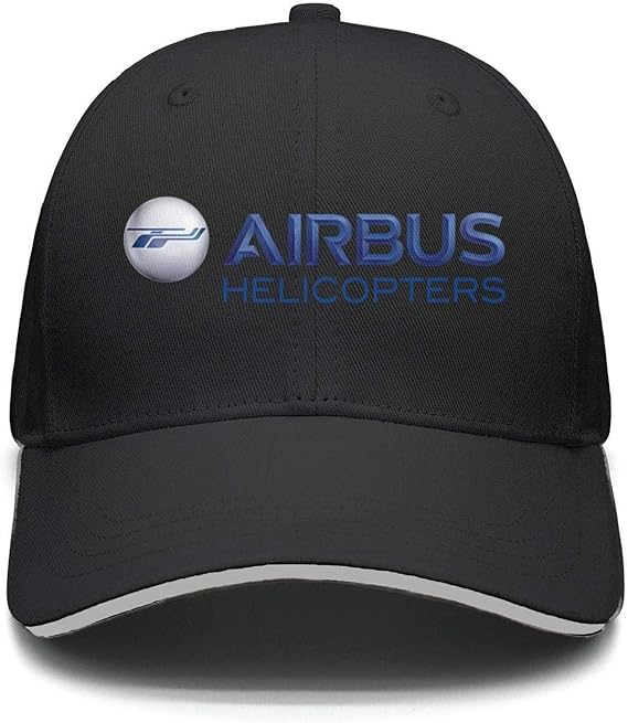 M.STRA Unisex Black Snapback Hat for Mens Womens Cute Airbus