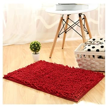 Morbuy Hochflor Chenille Shaggy Schmutzfangmatte Teppich Anti