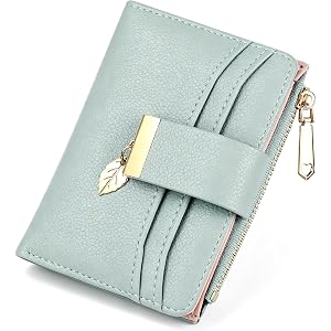 Lapensa Wallets for Women- RFID Blocking- Soft PU Leather Bifold Coin Zipper Pocket Purse-Small Wallet Women Card Holder with