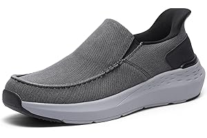 Bruno Marc Men's Hands Free Slip on Loafers Casual Sneakers Canvas Walking Shoes