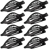 8 Pack Flat Hair Clips for Women, Large Claw Clips for Thick and Thin Hair, Strong Hold Hair Barrettes Accessories