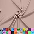 Texco Inc 60" Wide 100% Polyester Interlock Lining – Lightweight Knit Fabric by The Yard for Apparel, Clothing, Draperies, School Projects, Party Decorations, and DIY, Coral Dusty Pink 257 2 Yards