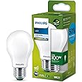 Philips LED Ultra Efficient Class A Light Bulb, 100 W, E27 Base, Cool White 4000K, Frosted, Glass