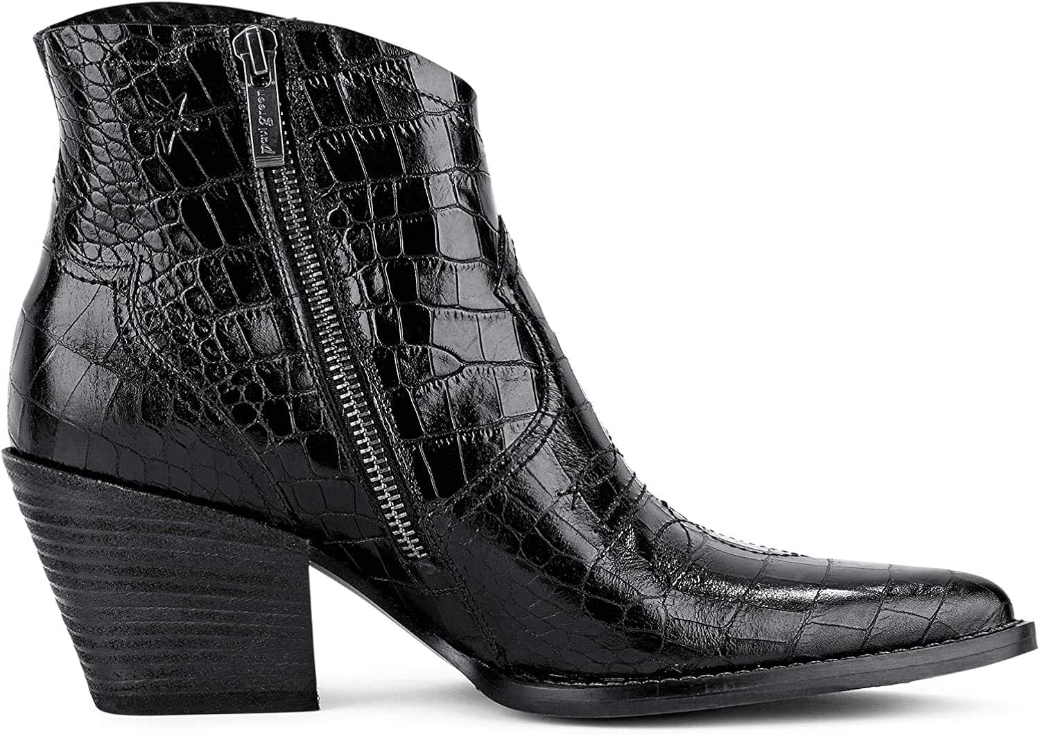 paul green black ankle boots