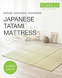 FULI Japanese Tatami Mattress, Tatami Rug, Igusa