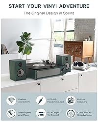 WOCKODER Record Players Turntable for Vinyl with