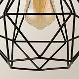 MiniSun Retro Black Metal Basket Ceiling Light Shade 23.5cm view 5