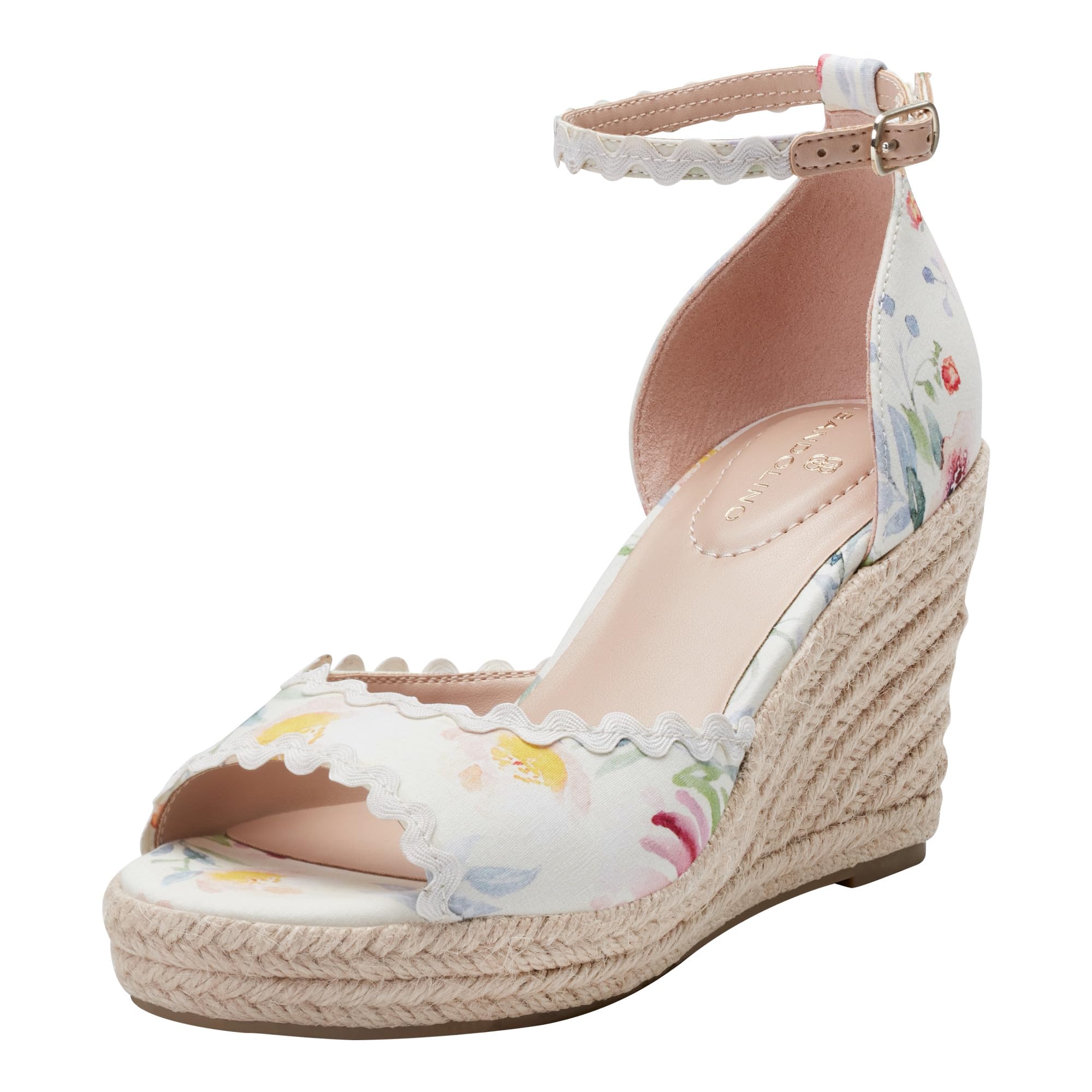 Bandolino Women’s Kendri Wedge Sandal, Floral Multi 680, 6.5