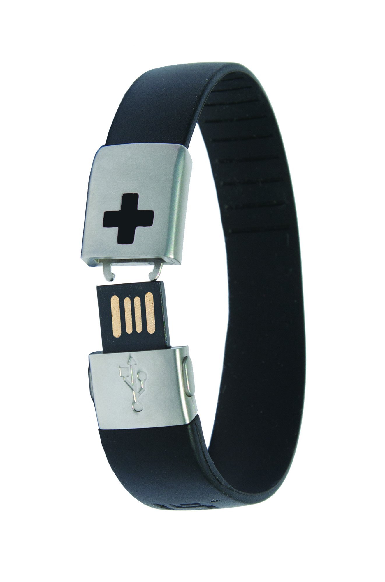 Waterproof ELITE USB silicone medical ID bracelet with 2 GB