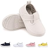 GENGASUN Toddler Boys Girls T-Strap Canvas Sneakers for Little Kids Classical Comfortable Mary Jane Canvas Flats, Non-Slip Casual Canvas Sneaker for Little Kids