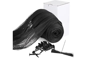 Kcgani Pond Netting Kit 20x30 Ft, Heavy Duty Koi Pond Cover with 24 Stakes and 50 Zip Ties, Woven Fine Mesh Pond Garden Pool Cover for Leaves, Protects Koi Fish from Birds Cats Predators