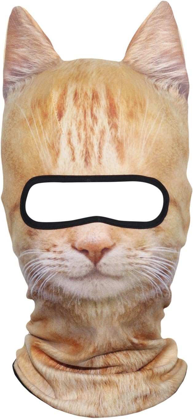 AXBXCX 3D Animal Neck Gaiter Warmer Windproof Full Face Mask Scarf for Ski Halloween Costume