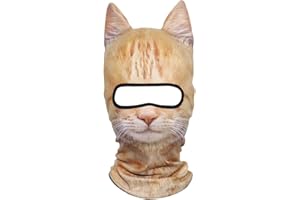 AXBXCX 3D Animal Ears Balaclava Winter Warmer Face Mask for Skiing Snowboarding Snowmobile Halloween Christmas