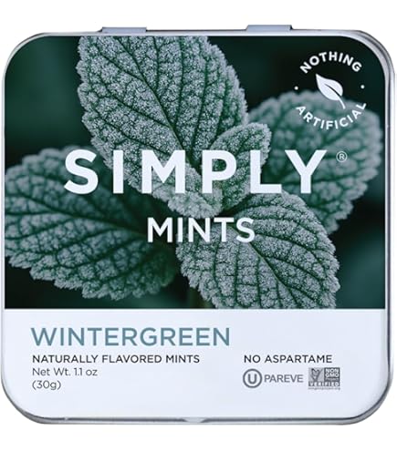 Amazon.com : SIMPLY MINTS Natural Wintergreen Breath Mints, 6 Pack
