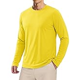 MAGCOMSEN Men's UPF 50+ Shirts Long Sleeve UV Protection Quick Dry T-Shirt Rash Guard for Fishing Running Beach