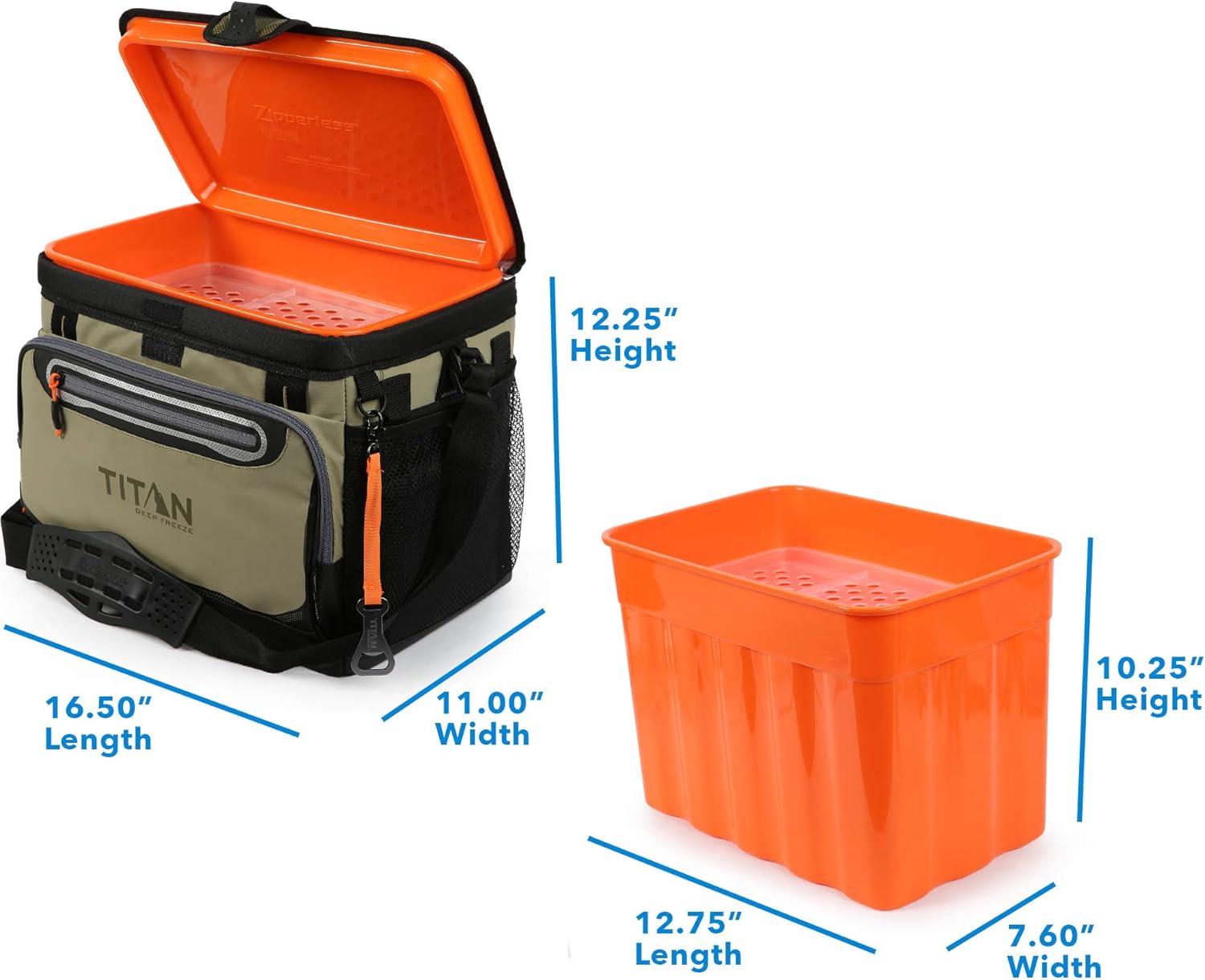 Arctic Zone Titan Deep Freeze 30 Can Zipperless HardBody Cooler, Moss (1718IL918763): Sports & Outdoors