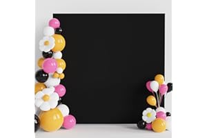 Wokceer Wedding Arch Cover Black 6.6FT x 6.6FT Square Backdrop Covers Spandex Fitted Balloon Arch Covers Stretchy Backdrop for Birthday Party Wedding Ceremony Banquet Decoration