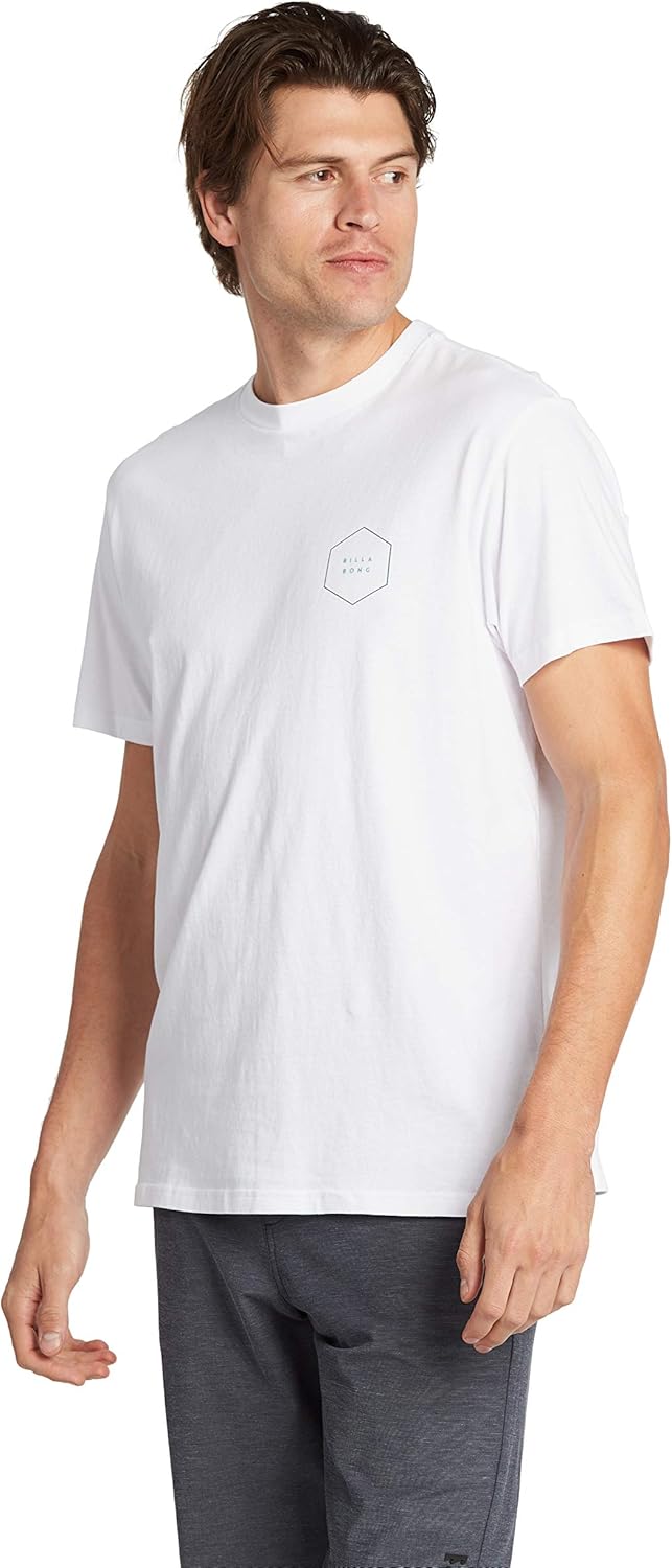 Billabong Men's Classic Short Sleeve Premium Logo Graphic Tee T-Shirt: Clothing