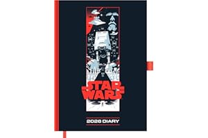 Pyramid - Star Wars 2026 - Book Calendar A5 (15 x 21 cm) with Darth Vader, Yoda & Luke Skywalker - Planner with Weekly View &