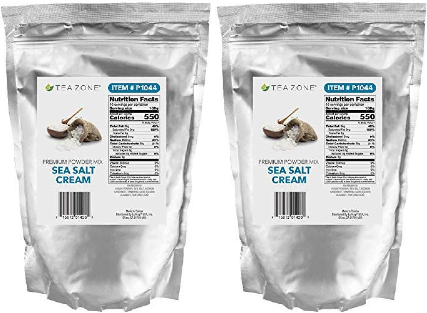 Tea Zone 2.2 lb Sea Salt Cream Powder (2 Pack)