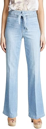 belted flare jeans