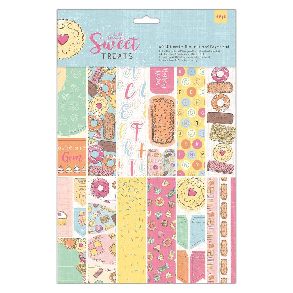 Papermania A4 Ultimate Die-Cut & Paper Pad (48 Pack) - Sweet Treats