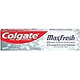 Colgate MaxFresh Advanced Whitening Toothpaste for Bad Breath, Fluoride Formulated, Helps Whiten Teeth and Leaves Breath Feeling Fresh for Hours, Fights Cavities, Clean Mint, 6.3 oz