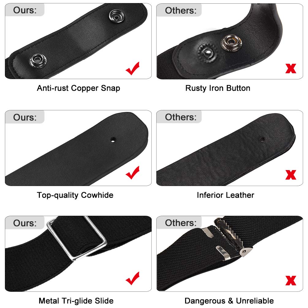 VBIGER No Buckle Invisible Elastic Belt for Men Width 1.4\