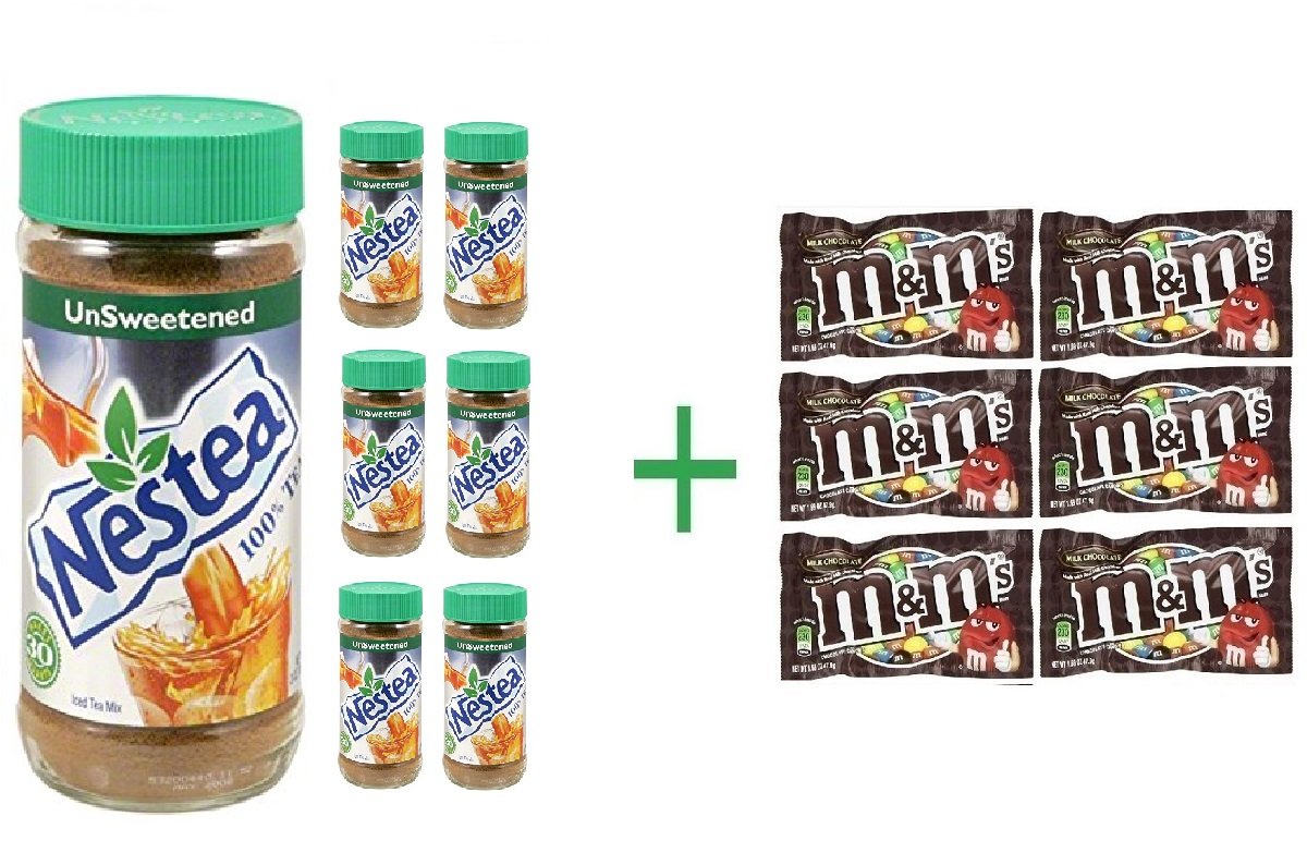 Nestea Unsweetened Iced Tea Mix 3 OZ (Pack of 7) + (6 Pack