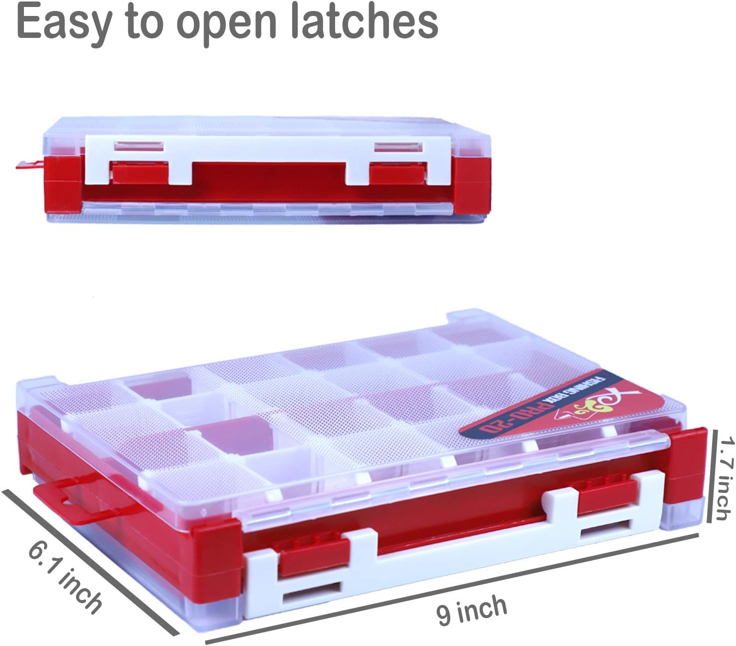 BLISSWILL Fishing Tackle Boxes, Fishing Tackle Storage Trays, Plastic Storage Organizer Box with Removable Dividers - Fishing Tackle Double Sided Storage-3 Packs Fish Box : Sports & Outdoors