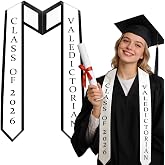 Zeruvex Valedictorian Graduation Stole 74 Inch, Honor Sash for Class of 2026 Graduation Ceremony