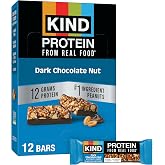 KIND Protein Bars, Dark Chocolate Nut, Gluten Free, Healthy Snacks, 12g Protein, 12 Count
