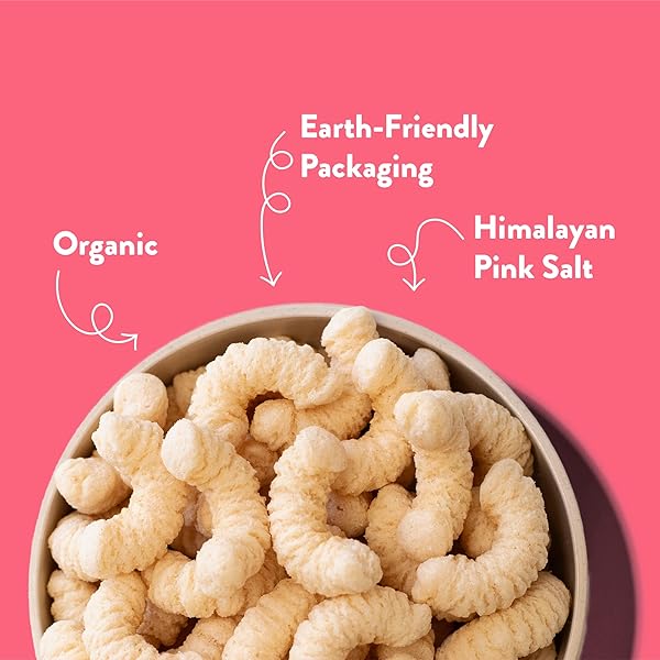 LESSEREVIL HIMALAYAN PINK SALT ORGANIC PALEO PUFFS, GRAIN FREE, VEGAN, MINIMALLY PROCESSED, NO VEGETABLE OIL, 5 OZ, PACK OF 3