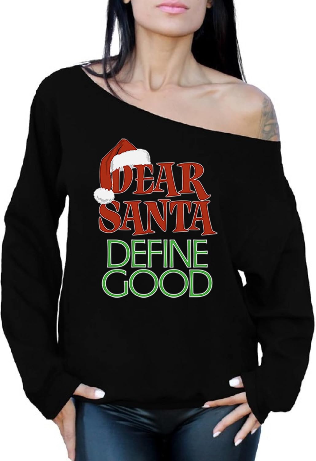dear santa define good sweater