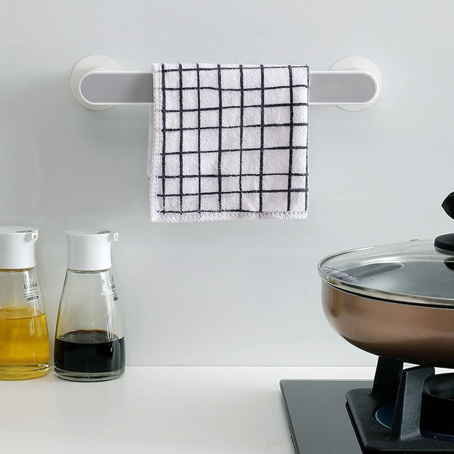 Selfadhesive Towel Holder Rack Wall Mounted Towel Hanger Bathroom