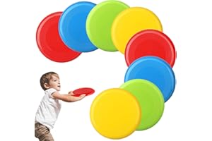 8'' Classic Flying Disc Toys for Kids Adults, Flying Rings for Outdoor Beach Backyard Lawn, Sturdy ABS Team Sports Tossing To